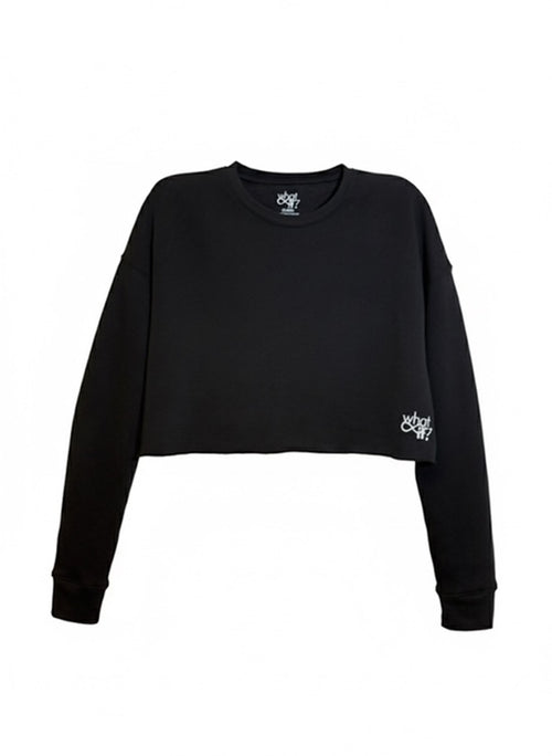 CROPPED CREW FLEECE