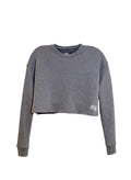 CROPPED CREW FLEECE