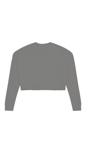 CROPPED CREW FLEECE