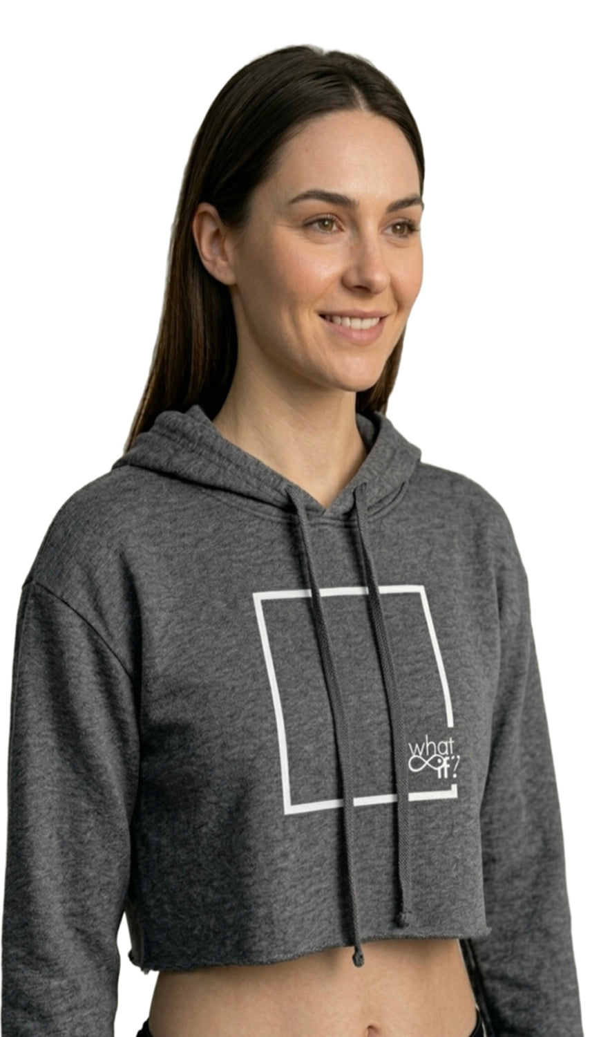 ON THE GO CROPPED FLEECE HOODIE